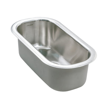 Houzer Club 10 inch Stainless Steel Undermount Compact Bar and Prep Sink with Strainer & Bottom Grid